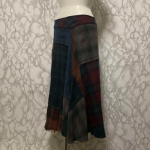 JUNYA WATANABE COMME des GARCONS Patchwork Check Long Skirt M Auth Women Used - Picture 1 of 11