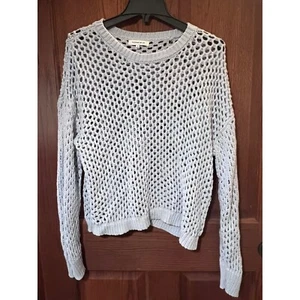 Hooked Up offener Strickpullover Pullover leicht Lagenlook Oberteil hellblau Large - Bild 1 von 4