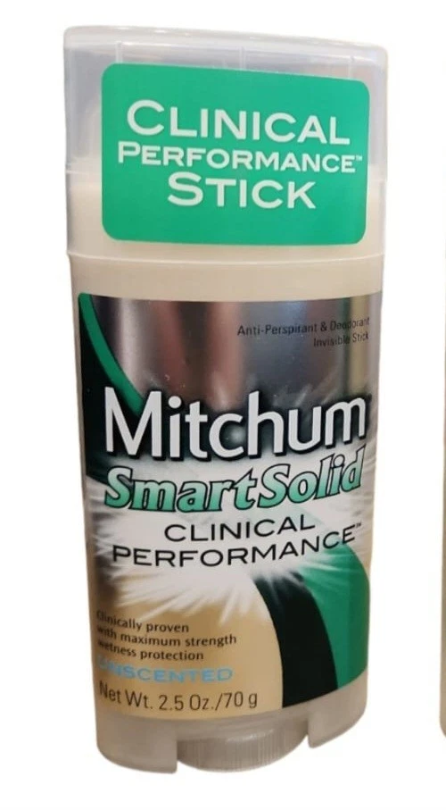 MITCHUM Desodorante Sólido Inteligente SIN PERFUME Rendimiento Clínico Antitranspirante Foto 1 de 1