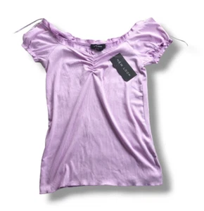 New Look Size US 4 UK 8 Sleeveless Top Blouse Core Frill Edge Tee NWT - Picture 1 of 7