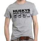 T-Shirt HUSKY HÖREN AUFS WORT by Siviwonder Unisex Hund Hundemotiv Siberian