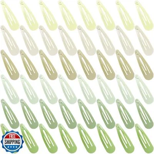 Cptots 48 Stück kleine Metallspangen für Frauen rutschfeste Wassertropfen Druckknöpfe Clips - Bild 1 von 5