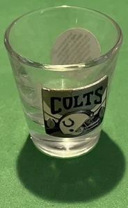 NFL Indianapolis Colts Team Logo Mini Clear Shot Glass Cup 2 Oz - Picture 1 of 4