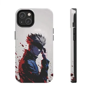 Anime Tough Phone Cases, Satoru Gojo in Blood, Manga Phone Case, Anime - Foto 1 di 37