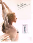 Publicite Advertising  2011   Swarovski   Parfum Aura   ( Recto Verso)