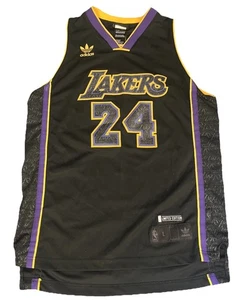 Authentic Adidas Kobe Bryant Jersey #24 Stitched Limited Edition Purple Youth L - Picture 1 of 9