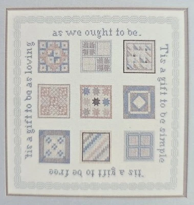 Amish Quilt Sampler Tapestry Counted Cross Stitch Pattern Needlepoint Whitman - Image 1 of 3