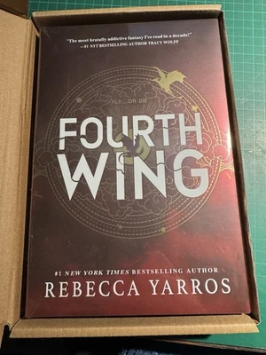 Fourth Wing By Rebecca Yarros HB/DJ PAINTED EDGES. Sealed And Boxed. New - Image 1 of 4