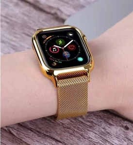 APPLE Watch 7, NEU, 45mm M/L, Gold Edelstahl - Bild 1 von 10