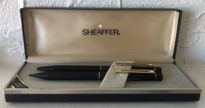 Vintage Sheaffer weiße Punkte mattschwarz Kugelschreiber & Bleistift BEVORZUGTE HOTELS - Bild 1 von 7