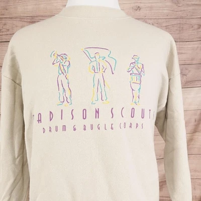 复古麦迪逊童子军运动衫男式 X 大号鼓号军团美国制造 90 年代 — 第 1/4 张图片