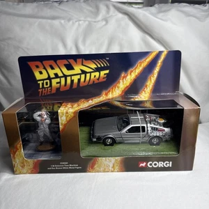 Corgi CC05501 Back To The Future Delorean Time Machine with Doc Brown Figure - Picture 1 of 8