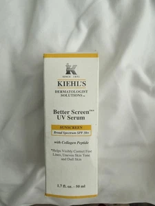 Kiehl's Better Screen UV Serum Sunscreen SPF 50+ 1.7 Oz 50 mL Full-Size 05/2026 - Picture 1 of 3