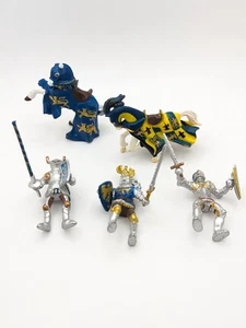 Lote de 11 artículos mini figuras y caballo juguete fantasía caballero castillo medieval papo - Imagen 1 de 4