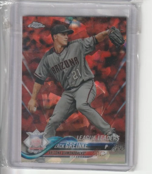 2018 Topps Chrome Red Sapphire /10 Zack Greinke Rare - Image 1 of 1