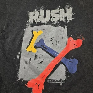 Vintage 1991 Rush Roll the Bones Tour T-Shirt Black L FOL Single Stitched Canada - Bild 1 von 11