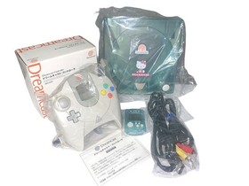 SEGA Dreamcast Hello Kitty model Clear Blue console Used working from japan