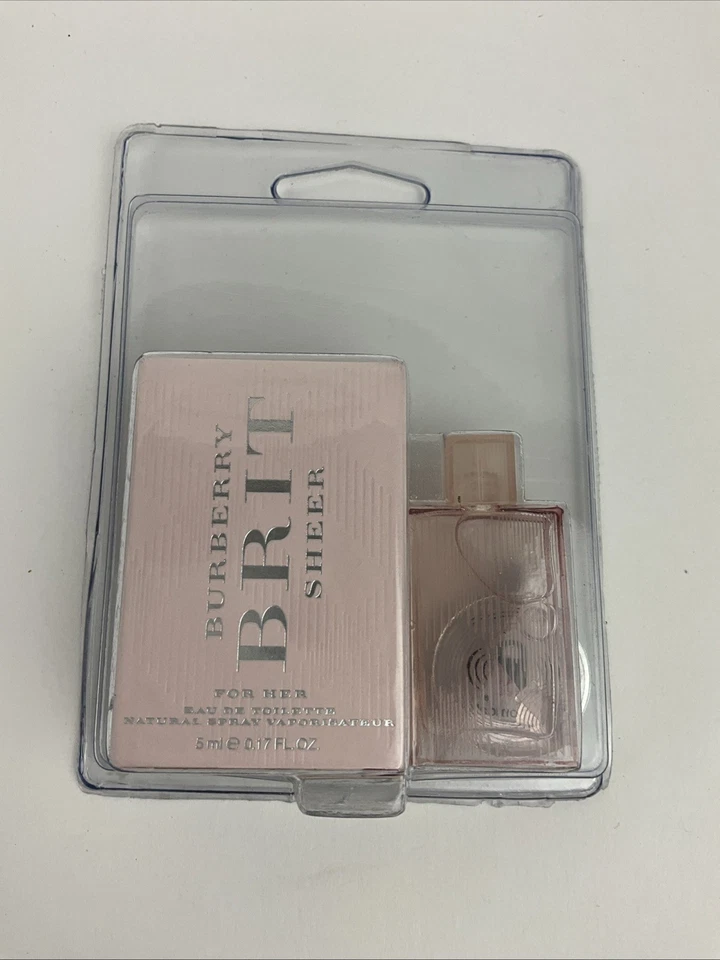 Burberry Brit Sheer Mini Eau De Toilette Travel Perfume .17oz 5ml