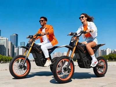 20'' Electric Dirt Bike 3000W Electric Motorcycle 48V 21AH E-MoutainBike 35MPH - Image 1 of 4