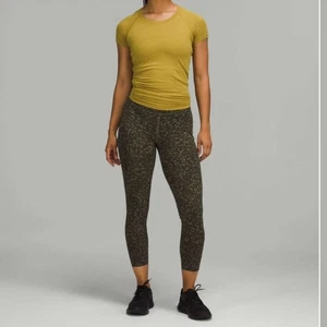 Lululemon Base Pace High-Rise Tight 25" Intertwined Camo Medium Olive Multi - Picture 1 of 8