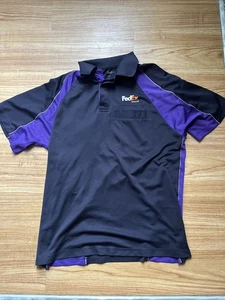 FedEx Ground Poloshirt Größe M Kurzarm gebraucht Knopfleiste Hemd - Bild 1 von 4