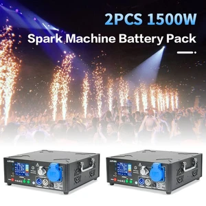 Base per pacchi batteria mobile 1500W nera 2 pezzi per macchina a scintilla fredda - Foto 1 di 11