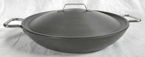 Calphalon 13" Everyday Pan #1383, Anodized Aluminum, Domed Lid, Stir Fry VG - Picture 1 of 17