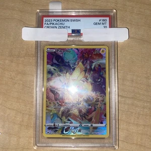 PSA 10 Pikachu 160/159 Secret Full Art Pokemon Crown Zenith TCG - Picture 1 of 5