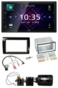 JVC DAB 2DIN Lenkrad Bluetooth USB Autoradio für Fiat Bravo 2007-2014 - Bild 1 von 12