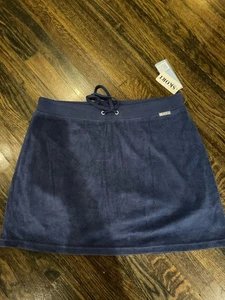 Gonna nuova con etichette New York Laundry Skort blu navy Terry extra large cotone pantaloncini - Foto 1 di 6