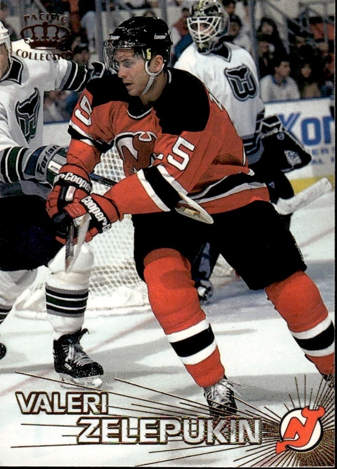 1997-98 Pacific Crown Emerald Green Valeri Zelepukin New Jersey Devils #299 - Image 1 of 2