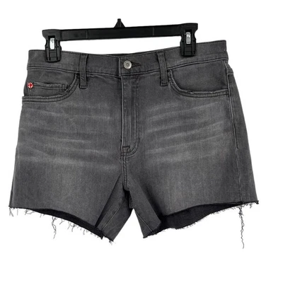Hudson Shorts Kass High Rise Raw Hem denim gray size 28  - Image 1 of 4
