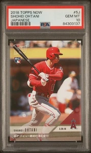 Kanji japonés SP 2018 Topps Now #5J Shohei Ohtani PSA 10 - Imagen 1 de 2