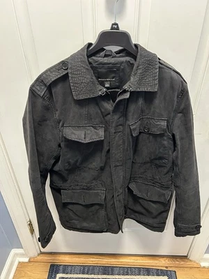 Chaqueta de campo Banana Republic para hombre - negra, talla L Foto 1 de 4