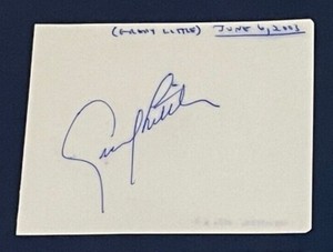 1990s & 2000s Debut Signed Index 3x5 Autograph Cut (you pick from list)