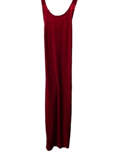 Vintage All That Jazz Red Velvet Bodycon Crisscross Back Maxi Dress Size Medium - Picture 1 of 4