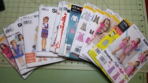 Simplicity Patterns Girls + Toddlers Dresses Tops Bottoms Rompers Vests UNCUT - Picture 1 of 19
