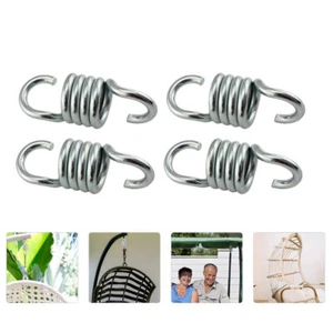 4pcs Metal Swing Chair Spring Hanging Chair Spring Stainless Steel Swing Hanger - Picture 1 of 12