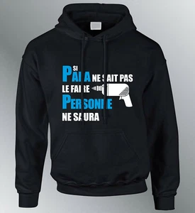 Sweatshirt Hoodie SI PAPA Vatertag Humor Geburtstag Bastler Kapuze Vater - Bild 1 von 1