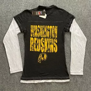 Camisa retro de manga larga de los Washington Redskins para mujer grande L gris blanco amarillo NFL - Imagen 1 de 17