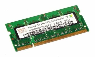 Hynix 512MB DDR2 667MHz SO-DIMM 200-pin RAM - HYMP564S64CP6-Y5 Ref:20 - Image 1 of 3