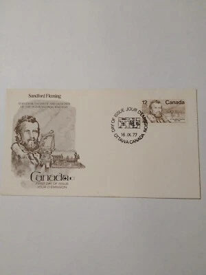 SIR SANFORD FLEMING CANADA FDC 1977 - Image 1 of 2