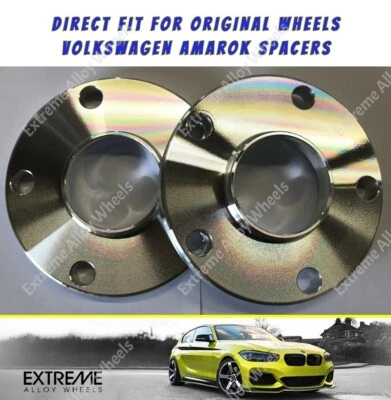 25mm Wheel Spacers Fits Volkswagen Amarok Original Alloy Wheels 5x120 65.1 x 2 S - Image 1 of 4