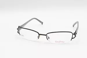Monturas de gafas LILLY PULITZER Connolly BK negras 51-17-130 hechas a mano ITALIA D274 - Imagen 1 de 12