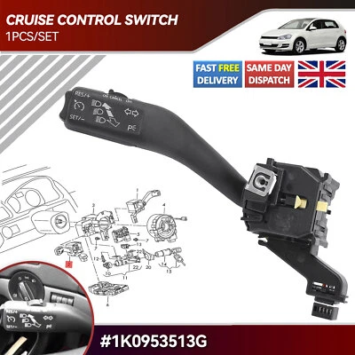 Indicator Cruise Control Stalk For VW Golf Mk5 Skoda Caddy Octavia UK 1K0953513G - Image 1 of 4
