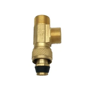 3/8 in. x 3/8 in. x 3/8 in. Compression Brass Stop Valve Tee Adapter - Picture 1 of 1