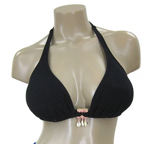 POINT CONCEPTION TRIANGLE TOP D-CUP, DD-CUP Black solid NWT (TQD5) - Picture 1 of 3