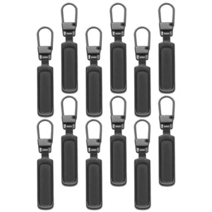 12 PIEZAS Bolsa Reemplazable Prendas Tirador de Cremallera Cabezas de Cremallera Mochila Cremallera Pestañas - Imagen 1 de 12
