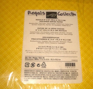 Stampin Up REGALS 6x6 Designer Series Paper #155227 - 40 Sheets New - Picture 1 of 1