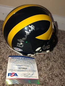 Dave Portnoy Barstool El Presidente Michigan Wolverines Signed Mini Helmet PSA - Picture 1 of 1